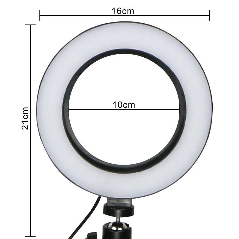 Светодиодный кольцевой светильник с регулируемой яркостью для студийной камеры, фото-телефон, видео-светильник с штативами, селфи-палка, кольцевой Настольный заполняющий светильник для Canon