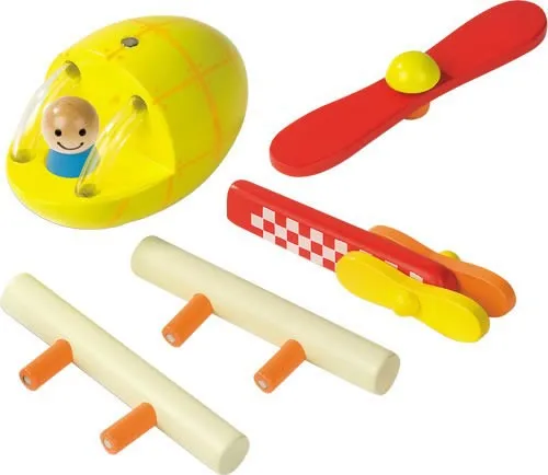 Janod деревянные магнитные комбинированные блоки Детские обучающие игрушки самолет/ракета/вертолет 3 вида на выбор блоки автомобиль игрушка подарок