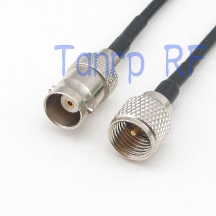 6in mini UHF PL259 штекер к BNC гнезду Разъем RF адаптер 15 см Pigtail коаксиальный