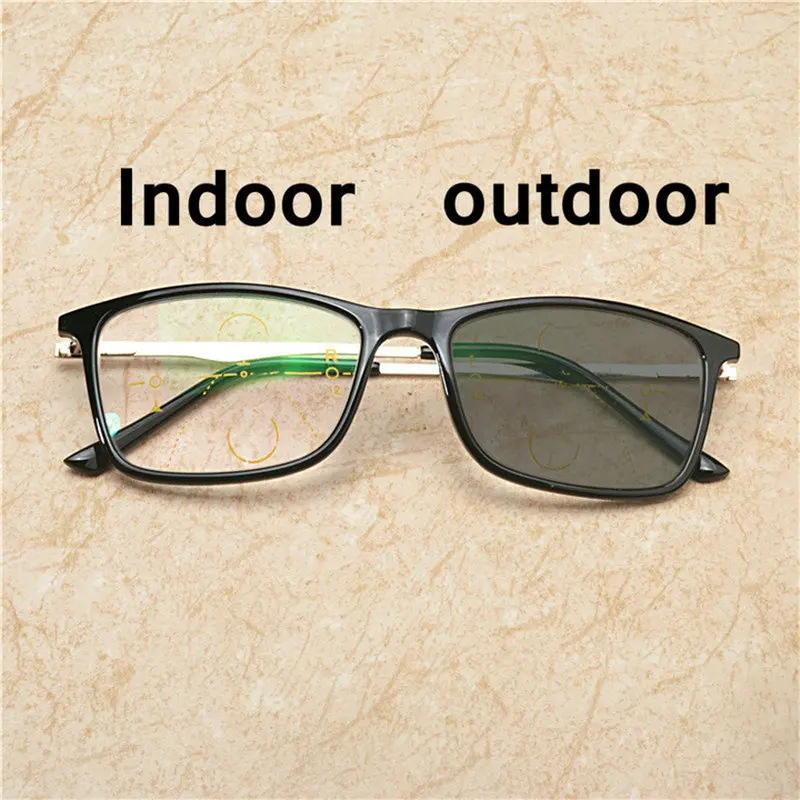 Бренд Дизайн прогрессивные Мультифокальные очки переход солнцезащитные очки фотохромные очки для чтения Для мужчин диоптрий с коробкой NX