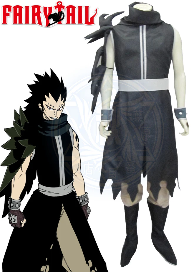 

Free Shipping Fairy Tail Gajeel Redfox After Seven Years Anime Cosplay Costume
