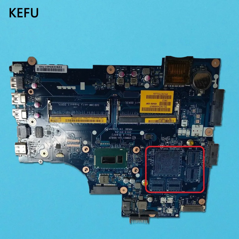 Kefu CN-0CD6V3 CD6V3 для DELL INSPIRON 3537 5537 Материнская плата ноутбука VBW01 LA-9982P I7-4500U материнская плата для ноутбука