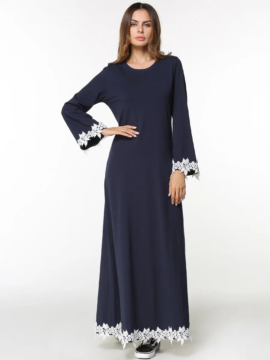 Новый Jilbabs и Абаи S кафтан арабских одежды Абаи Турции на Ближнем Востоке мусульманских женское платье