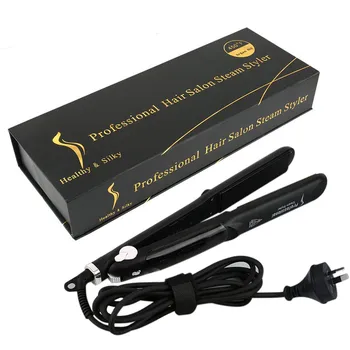 

ICOCO Steam Function Flat Iron Tourmaline Ceramic Vapor Professional Hair Straightener Infusion Straightening Irons