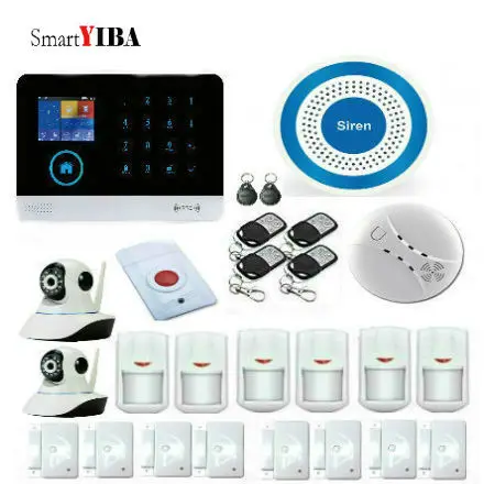 Смарт YIBA Поддержка IOS и Android цветной WiFi GSM беспроводная домашняя система охранной