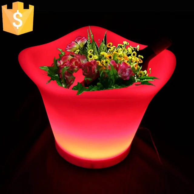 SK LF09A(L32*W32*H27.2cm) LED Light Wedding Decor Garden Party Planter