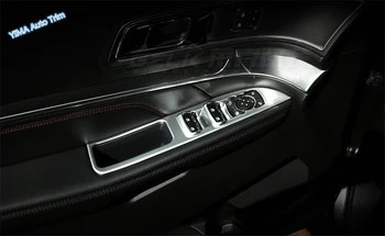 

Lapetus Car Styling Inner Door Armrest Window Lift Button Decorative Cover Trim 4 Pcs For Ford Explorer 2016 2017 2018 2019 ABS