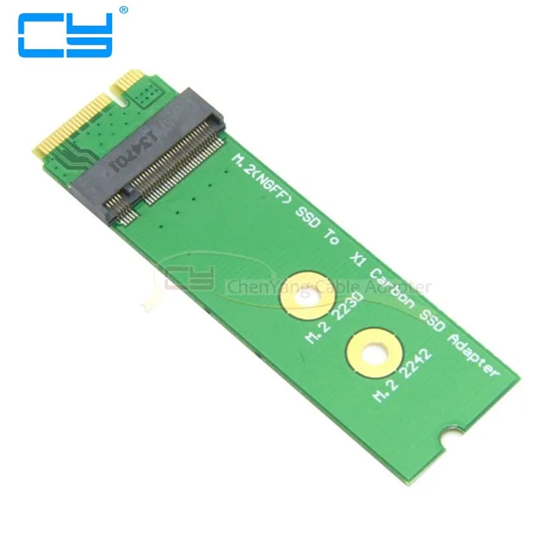 

Mini PCI-E pcie pci-express pci express 2 Lane M.2 NGFF 30mm 42mm SSD to for Lenovo X1 Carbon Ultrabook SSD Add on Cards PCBA