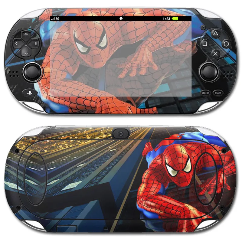 Spiderman Vinyl Skin Sticker Protector For Sony PlayStation PSvita 1000 For PSv 1000 Decal Skin Stickers