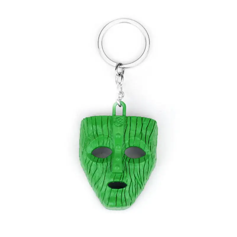 

the mask movie jim carrey novelty green metal car keychain key ring For Men Masquerade Party Halloween Gift
