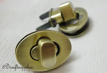 

turn lock wallet purse locks twist-locks Purse Flip Locks Anti brass 25 mm E69