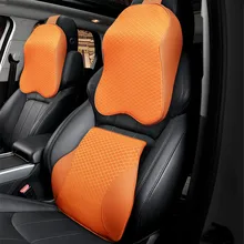 Головки автомобиля подушку шею Поддержка Подушка подголовник для маленьких детей взрослых автокресло Поддержка s поясничного памяти хлопок Талия Подушка