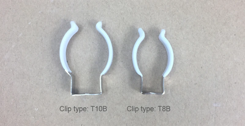 Высокопрочный зажим из нержавеющей стали с пластиковой защитой T4 T5 T6 T8 T10 T12 светильник с зажимом
