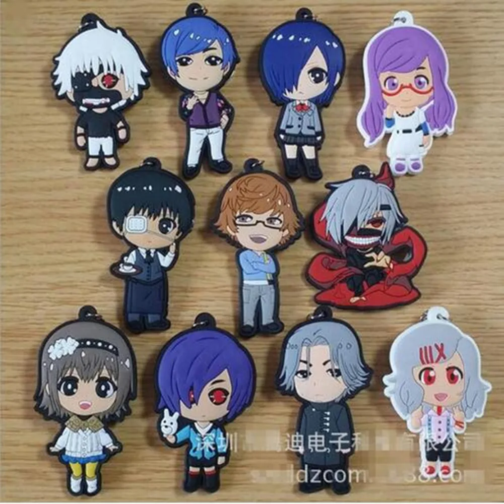 Japanese Anime Tokyo Ghoul Keychain Pvc Dijiao Keychain japanese anime tokyo ghoul keychain pvc dijiao keychain