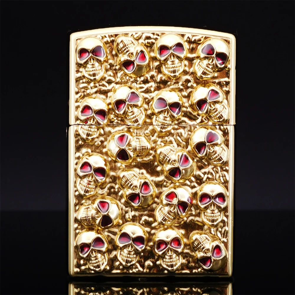 Cool Skull Butane Lighter,Refillable Gas Lighter for Smoking,Novelty