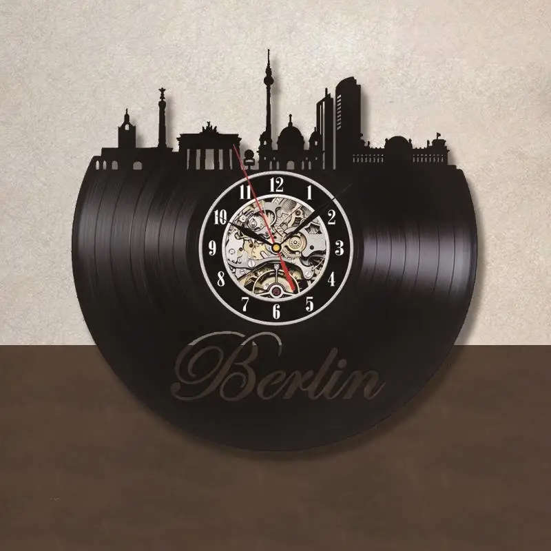 Бэтмен Джокер записи CD настенные часы 3D винил классические часы настенные декоративные подвесные Книги по искусству Декор Часы