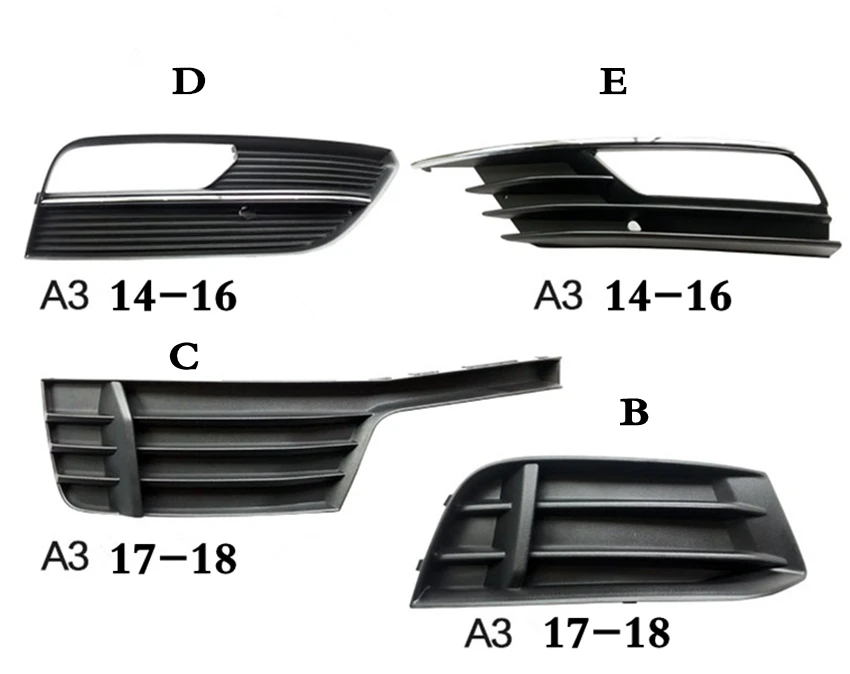 Противотуманный светильник, нижняя решетка переднего бампера для AUDI A3 8V 14-16 17-18 для Audi A3 Sportb 8V