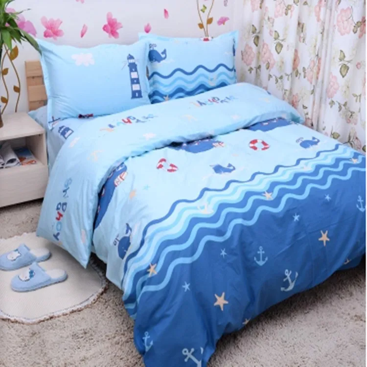 Free Shipping 100 Cotton Kids Children Bunk Bed Cartoon Anime