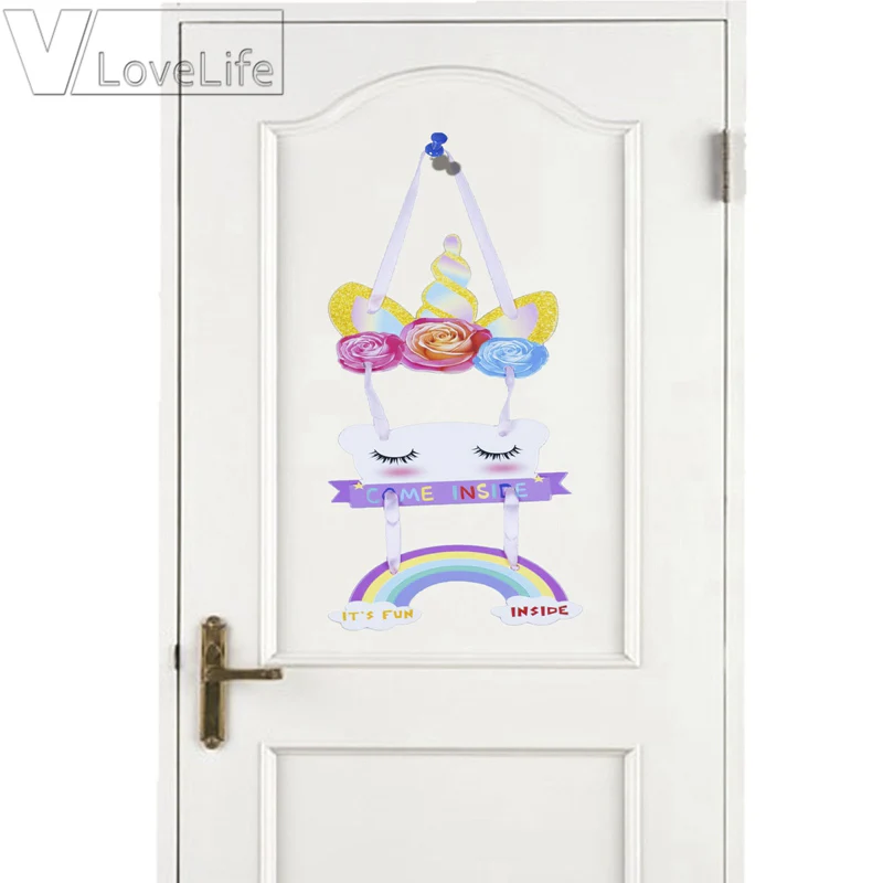 Decoracion Para Colgar En La Pared Del Partido Del Unicornio Para