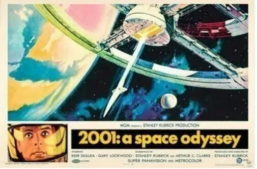 2001: A SPACE ODYSSEY - MOVIE SILK POSTER Decorative Wall paint 24x36inch | Дом и сад