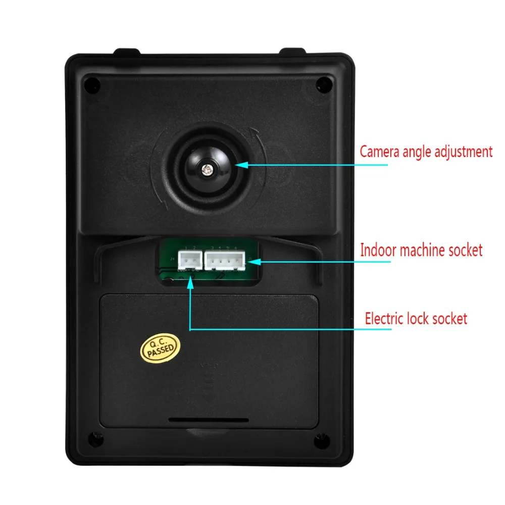 Yobang безопасности 7 "Проводной видео-телефон двери Системы визуальный домофон дверь с 1 * монитор + 2 * Открытый камера для домашнего наблюдения
