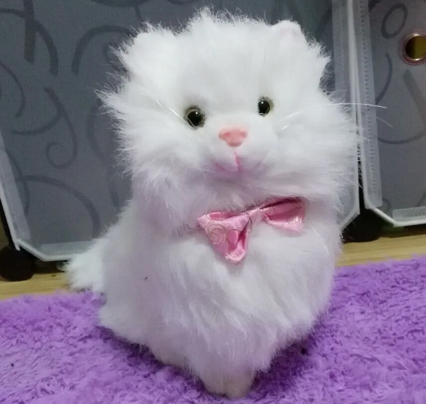 Bahasa Rusia Mewah Simulasi Kucing Persia Berbicara Boneka