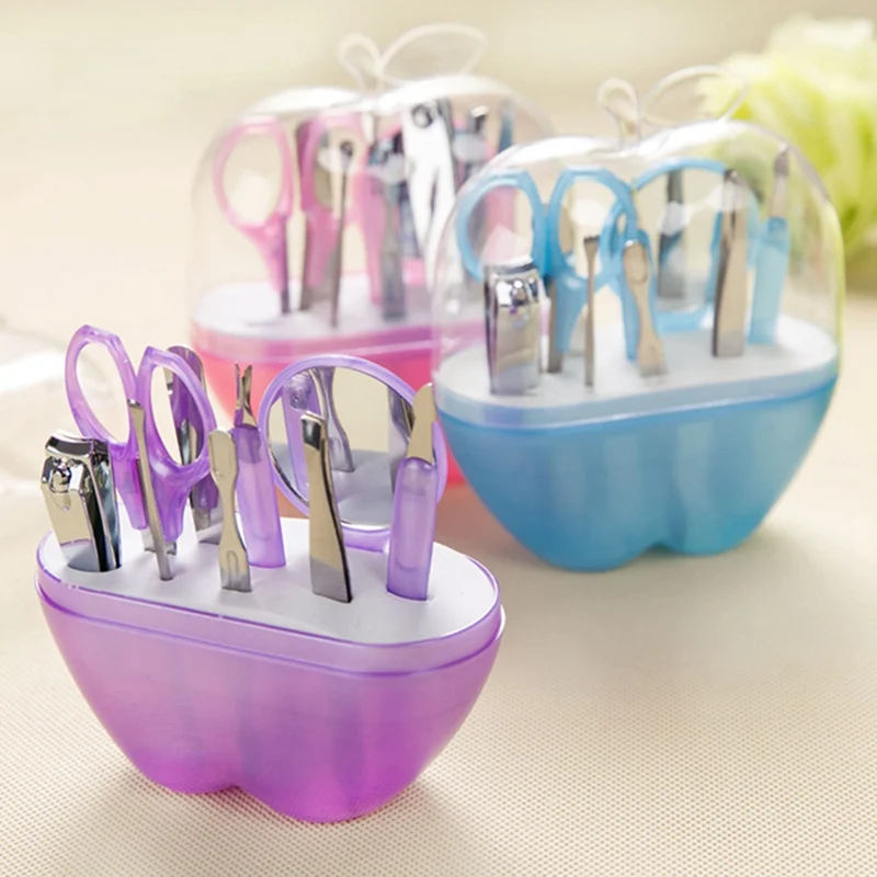 Уход за ногтями 9 шт. резак кутикулы машинка для стрижки Набор для маникюра и педикюра Набор Apple подарок набор инструментов для дизайна ногтей домашний офис маникюрный набор Горячая