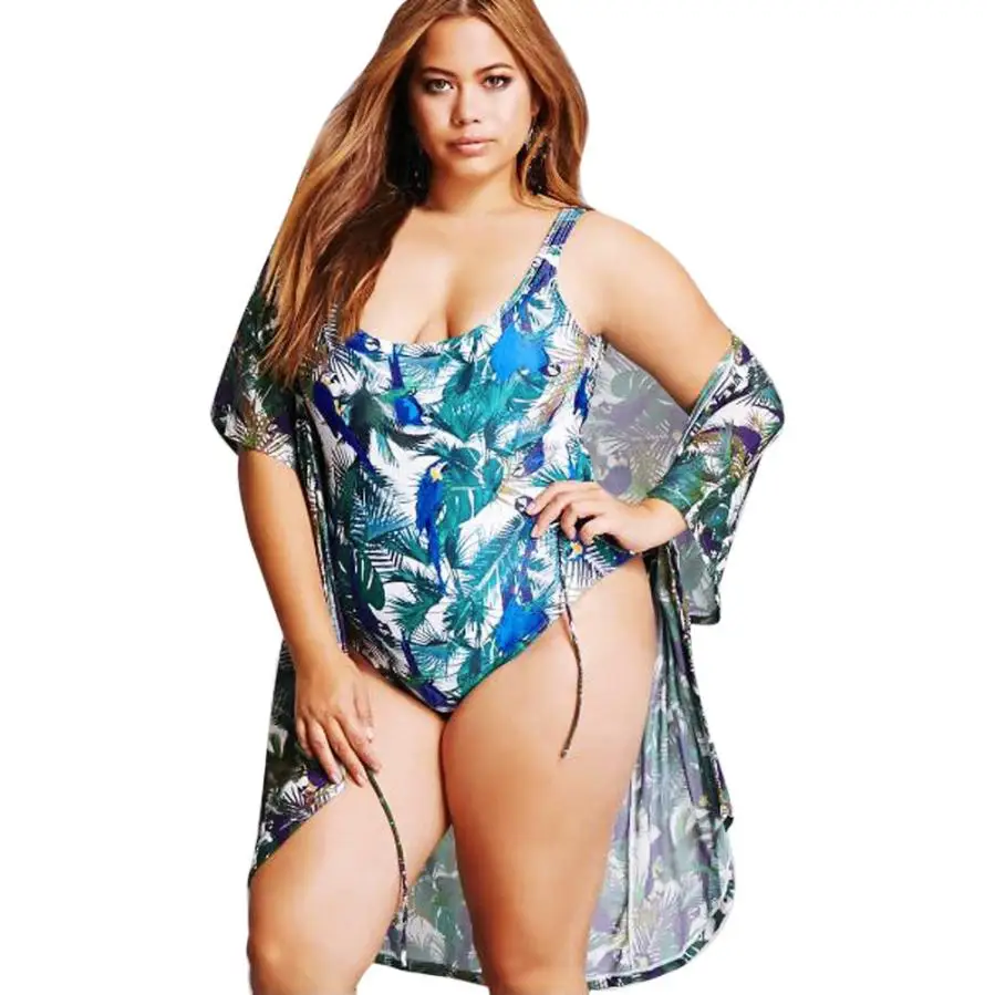 

swimwear large size Women Plus Size One Piece Monokini Swimwear Push Up Padded Bikini Swimsuit bathing suit big size black