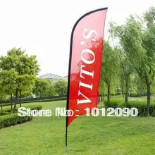 High Quality Feather Flag Printing one side 200X50cm Ground Spike