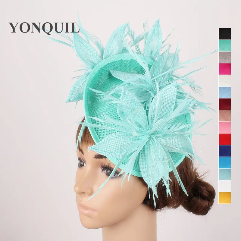 Buy 16 Colors or Emerald green fascinators hats sposa