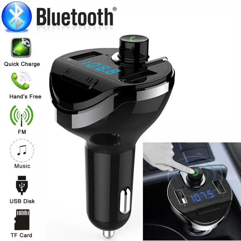 

Car MP3 Player Universal Bluetooth Car FM Transmitter Wireless Radio Adapter USB Charger Mp3 Player july16