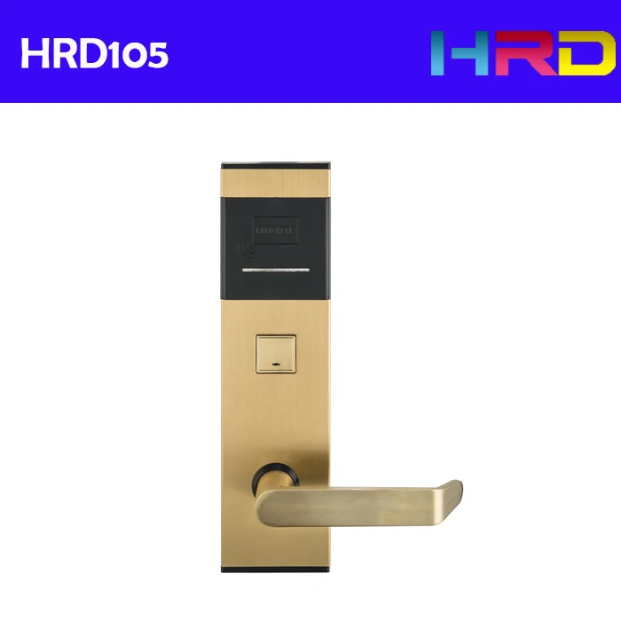 Hotel card lock HRD105 rfid hotel access control electronic hotel door lock electric hotel motel