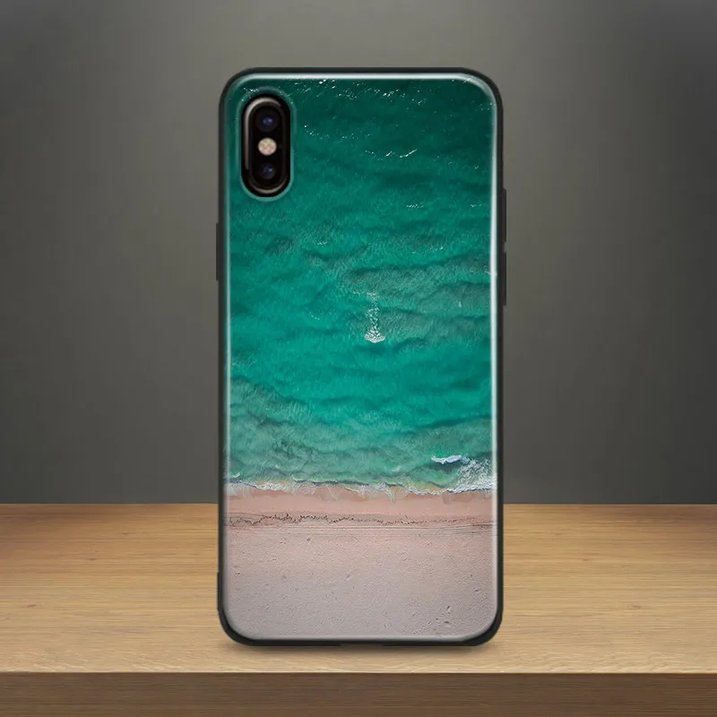 

The sea beach sunshine summer Soft Silicone Phone Case Cover Shell For Apple iPhone 5 5s Se 6 6s 7 8 Plus X XR XS MAX