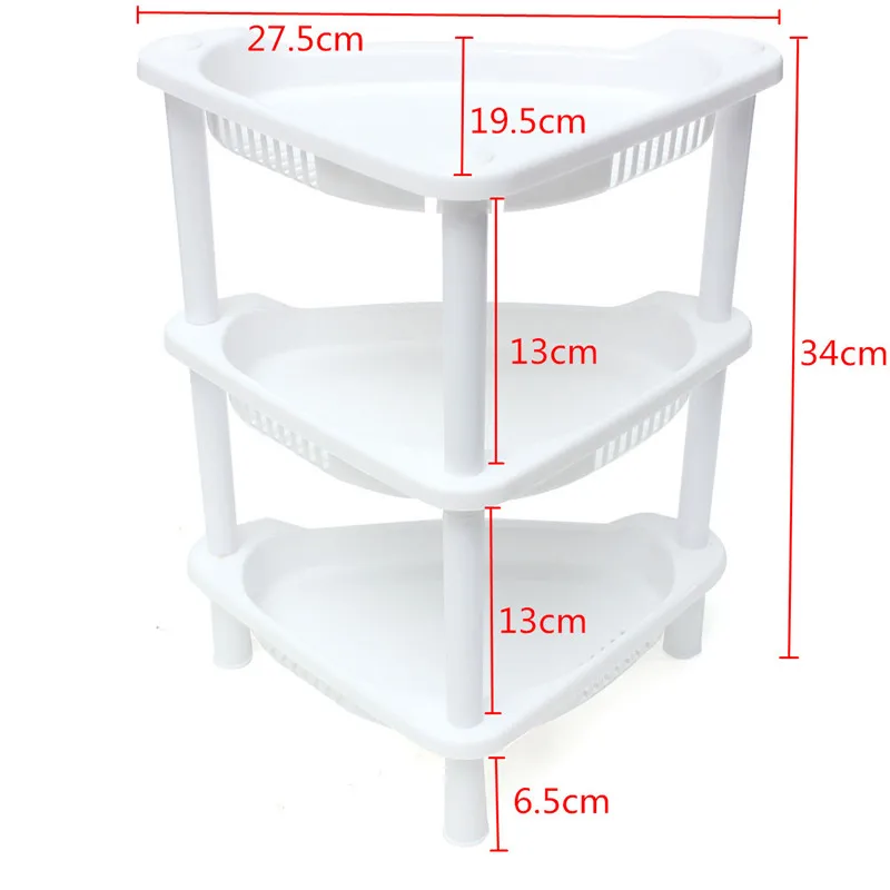 3 Tier Plastic Kitchen Storage Rack Corner Shelf Unit Organizer Cabinet Bathroom Playroom Garage 4 Color Choice In Holders Racks From Home 3 Tier Plastic Kitchen Storage Rack Corner Shelf Unit Organizer Cabinet Bathroom Playroom Garage 4 Color Choice In Holders Racks From Home