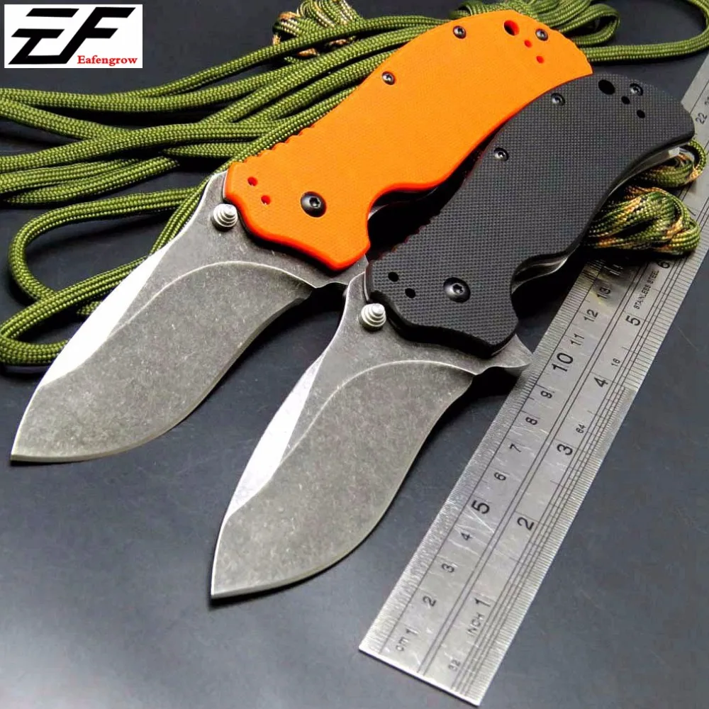 Eafengrow ZT 0350BW Folding Knife Bearing pocket knife G10 Handle