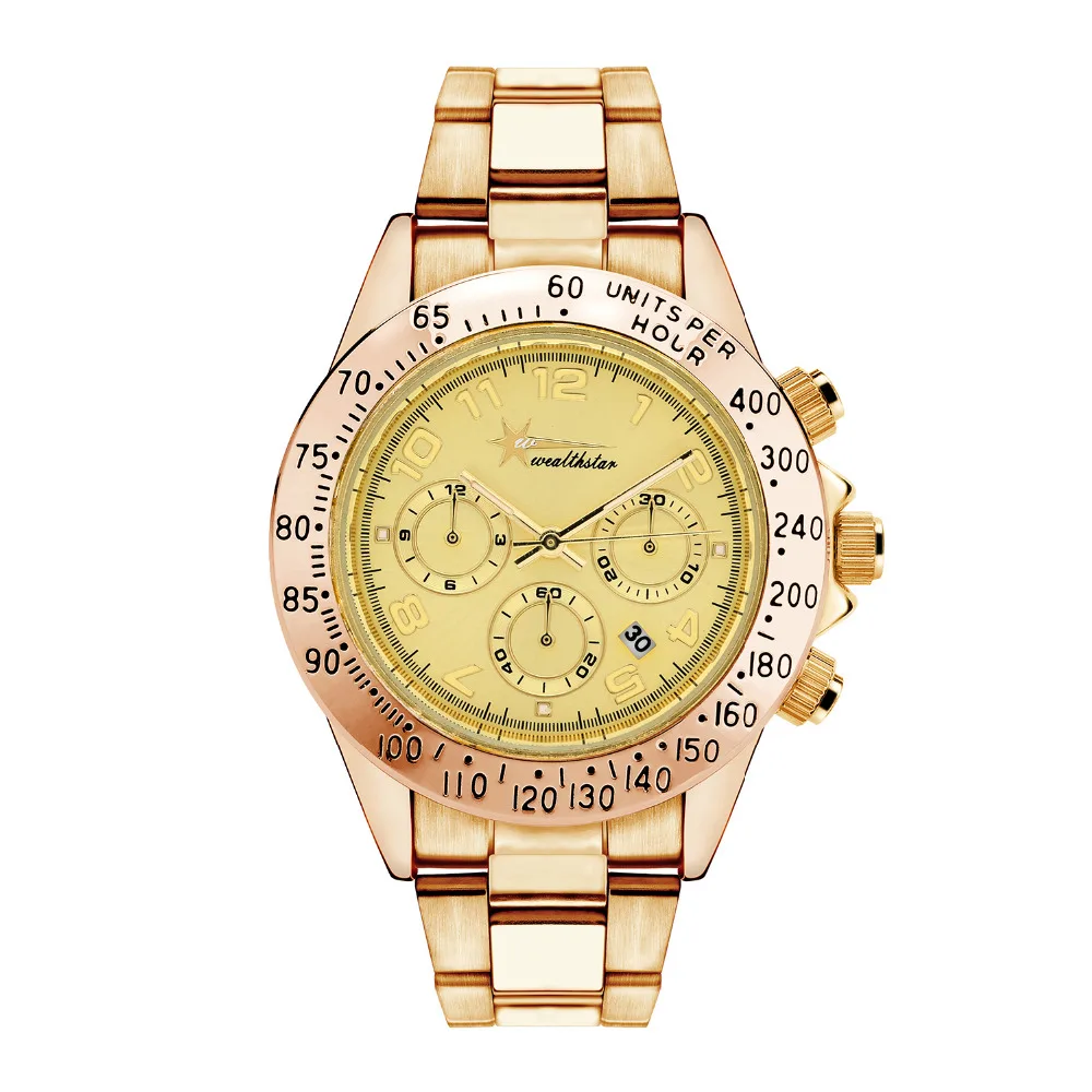 Gold Case Men font b Sports b font Quartz font b Watches b font Luxury Brand