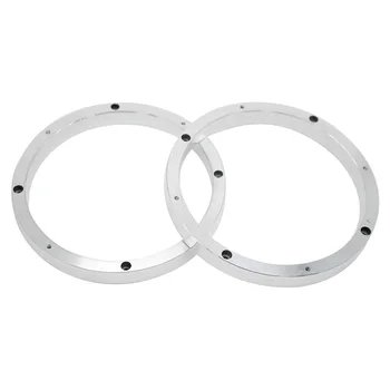 

2PCs Univeral Aluminum Alloy 6.5inch Speaker Adapters Mount Speakers Spacers Pad Adapter Plates Bracket Ring Mat Car Refit 6.5''
