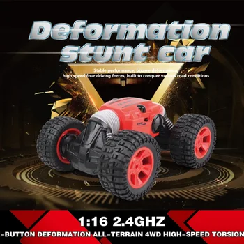 

RC Car 1:16 4WD Double-sided 2.4GHz One Key Transformation All-terrain Vehicle Varanid Climbing Car Remote Control Car Truck