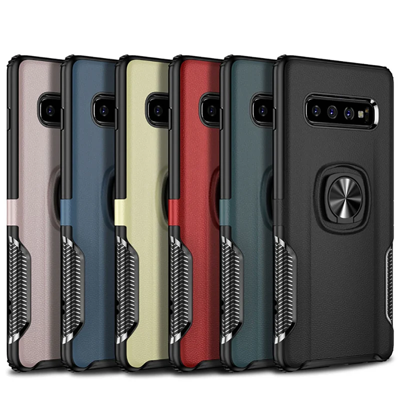 Противоударный металлический кронштейн чехол для Samsung Galaxy S8 S9 S10 Plus S10E 5G Note 8 9 10