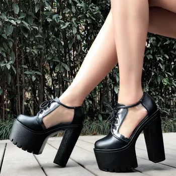 

Summer New Sandals high-heeled Muffin Bottom Shoes British Wind Waterproof Summer Spring And Autumn Sandals
