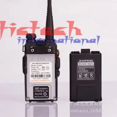 Dhl ИЛИ ems 10 шт. черный Baofeng UV 5RA+ Plus WalkieTalkie 136-174 и 400-520 МГц двухстороннее радио