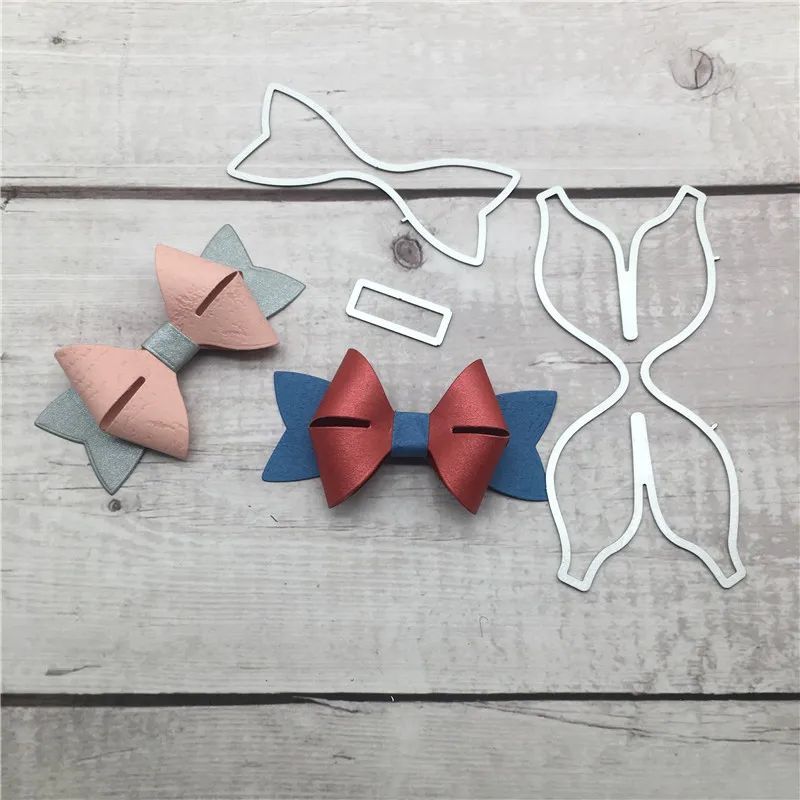 

3D Bowknot Bows Shapes Metal Cutting Dies Stencils Ribbon Scrapbooking DIY Shape Metal Carbon Book Photo Album Art Card Dies