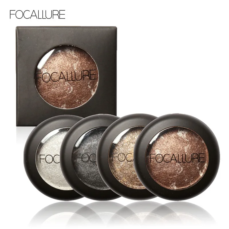 FOCALLURE 10 Colors Baked Eyeshadow font b Eye b font font b shadow b font Palette