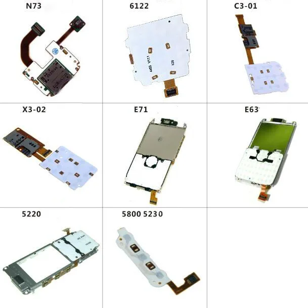 Новый держатель для sim карты с клавиатурой слот лотка гибкий кабель nokia