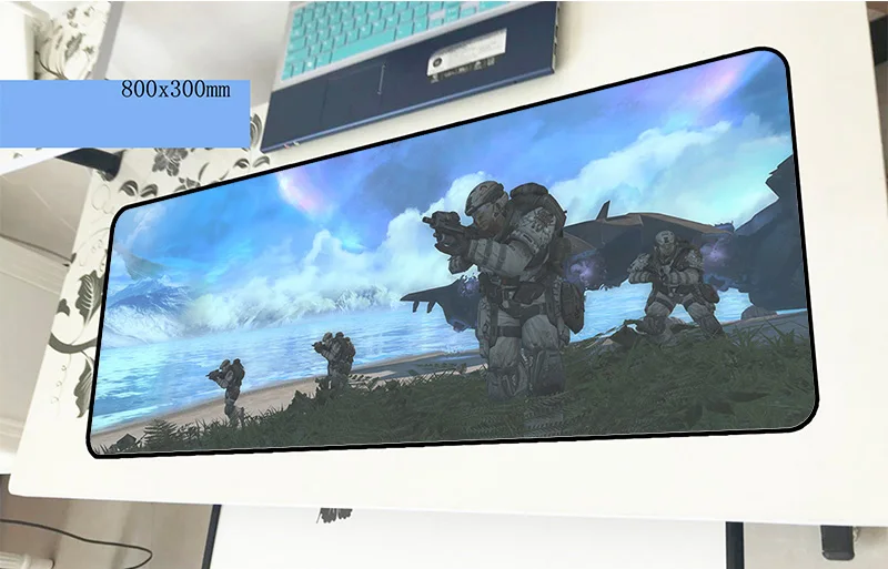 Halo геймерский коврик для мыши личность 800x300x3 мм игровой коврик для мыши индивидуальный ноутбук ПК аксессуары ноутбук padmouse эргономичный