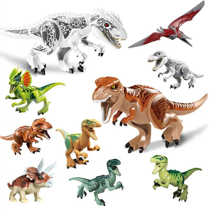 Jurassic Dinosaur Building Blocks Tyrannosaurus Dinosaur Figures Bricks Compatible with Legoe Dinosaur Jurassic World Toys Gift Jurassic Dinosaur Building Blocks Tyrannosaurus Dinosaur Figures Bricks Compatible with Legoe Dinosaur Jurassic World Toys Gift