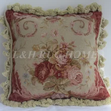 15 К 1" x 16" Кружево Подушка, handknotted подушки с цветочным орнаментом без вставки