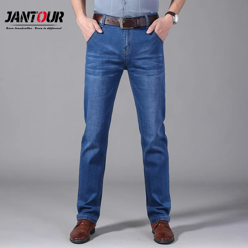 

Jantour Brand 2019 Fashion Skinny Jeans Men Pants Black Men's Jean Trousers For Men Plus Size 28-40 Blue Classic Denim Man
