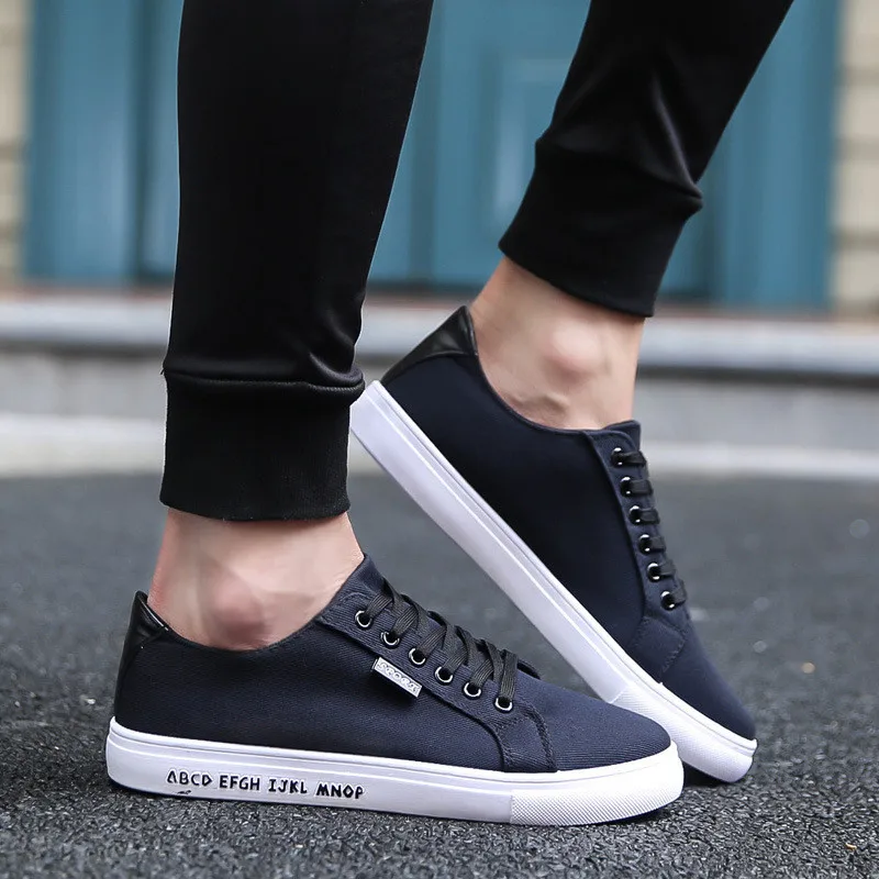 Men Casual Shoes 2019 Canvas Shoes Men Breathable Casual Canvas Men Shoes Walking Men Shoes Chaussure Homme Factory Sales 39-44