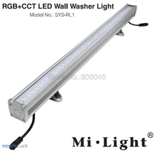 Milight SYS-RL1 1800LM RGB+ CCT светодиодный стены шайба светодиодный свет DC24V Алюминий сплав наружная настенная направляющая 2,4G RF DMX512 Wi-Fi Управление